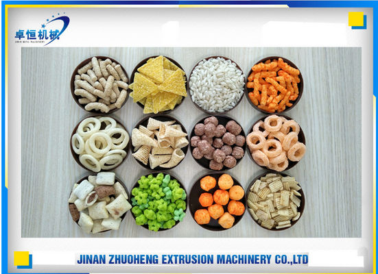 120-150kg/h 용량 식품의 펄크 옥수수 쌀 간식용 듀플 스크루드 엑스트루더 기계