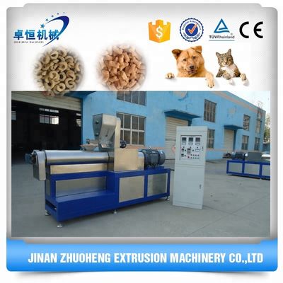 소형 및 중형 용량 애완 동물 식품 생산용 PLC 제어 쌍 나사 추출기
