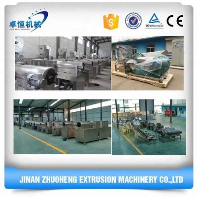 소형 및 중형 용량 애완 동물 식품 생산용 PLC 제어 쌍 나사 추출기