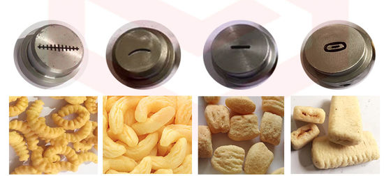 380V 맞춤형 전압 쌍 나사 추출기 튀김 옥수수 칩 스냅스 식품 생산