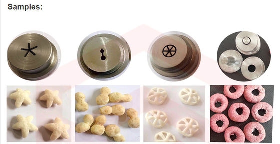 380V 맞춤형 전압 쌍 나사 추출기 튀김 옥수수 칩 스냅스 식품 생산