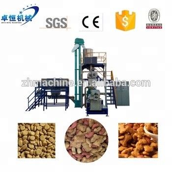 스테인레스 스틸 레스토랑 애완 동물 식품 펠릿 추출기 처리 기계 라인출력