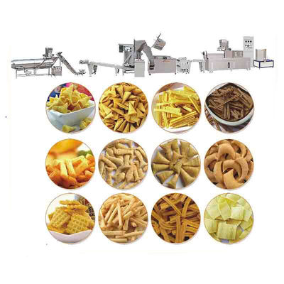 3000KG 용량 튀긴 부글스 칩스 간식 생산 라인 식품