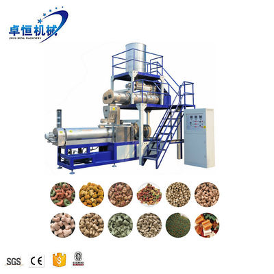 완전 자동 처리 라인을 가진 CAT 개 먹이 펠렛 제조 extruder 기계