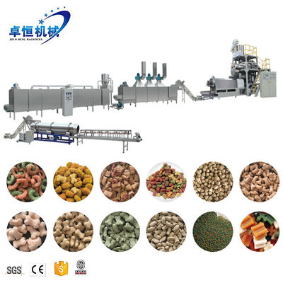 완전 자동 처리 라인을 가진 CAT 개 먹이 펠렛 제조 extruder 기계