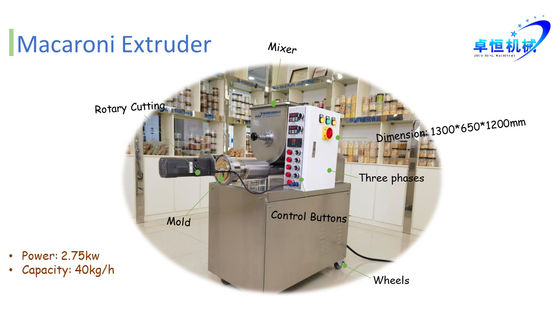 비디오 출입 검사와 함께 자동 짧은 파스타 extruder 기계