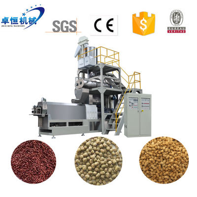반려동물 사료 extrusion gearbox 및 비디오 검사와 함께 쌍 나사 물고기 사료 extruder
