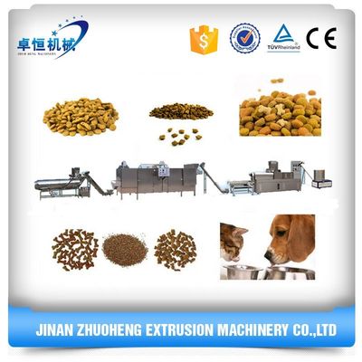 비디오 검사와 함께 완전 자동 스테인리스 스틸 애완 동물 식품 extruder 생산 라인
