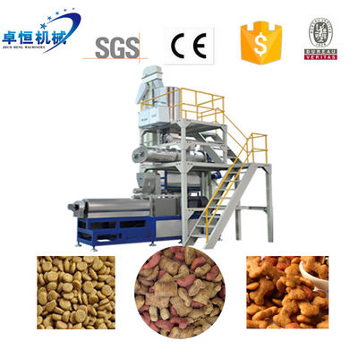 PLC 제어 1500 KG 마른 추출 애완 동물 식품 제조를위한 개 음식 제조 기계