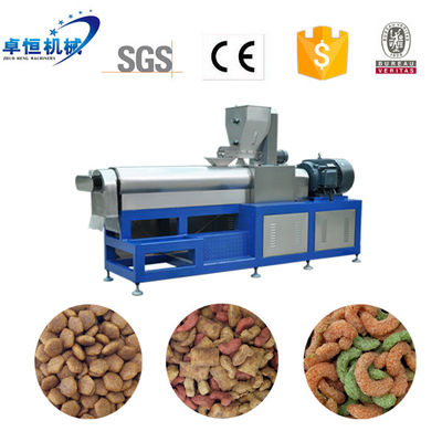 PLC 제어 전체 생산 라인 드라이 키블 애완 동물 개 고양이 음식 펠릿 만드는 기계