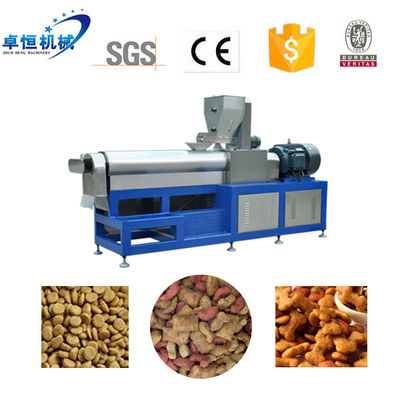 자동 PLC 제어 전체 생산 라인 드라이 개 애완 동물 식품 처리 기계